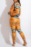 Multicolor Fashion Casual Print Cardigan Stehkragen Oberbekleidung