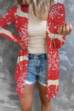 Blekröd Mode Casual Print Cardigan Ytterkläder