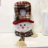 Disfraces de Papá Noel con copos de nieve y estampado de mosaicos para fiesta del día de Navidad blanca