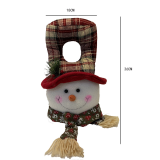 Costumi di Babbo Natale con stampa patchwork di fiocchi di neve per la festa del giorno di Natale bianco