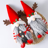 Rote Weihnachtstags-beiläufige Party-Patchwork-Wapiti-Weihnachtsmann-Kostüme