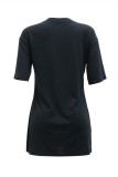 Apricot Fashion Casual Hot Drilling Basic O Neck Long Sleeve Dresses (Without Belt Bag)