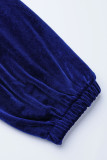 Бордовая повседневная однотонная лоскутная юбка с открытыми плечами Платья больших размеров