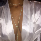 Collares geométricos de moda de plata