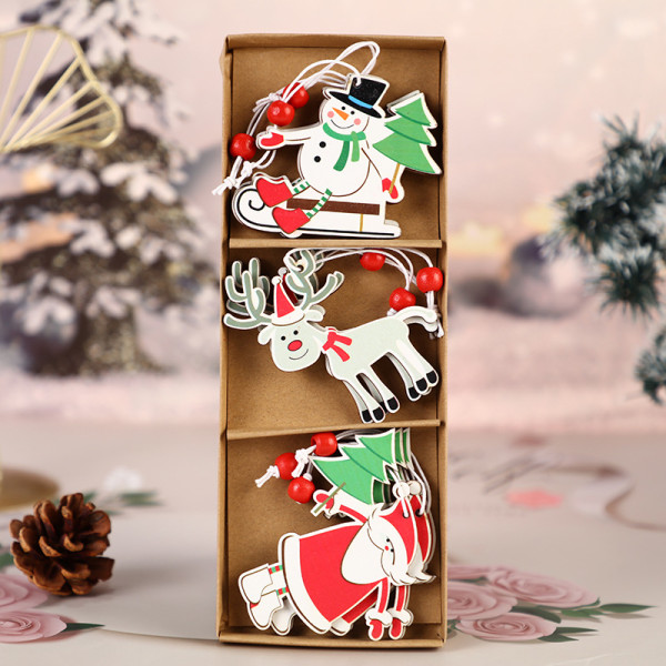 Costumi stampati con pupazzo di neve stampato albero di Natale di Babbo Natale patchwork bianco verde per la festa del giorno di Natale