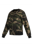 Camouflage Mode Casual Rits Kraag Lange mouw Normale mouw Camouflageprint Grote maten