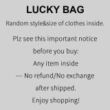 Bolsa de la suerte multicolor: estilo aleatorio y tamaño de ropa en el interior