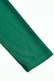 Gröna kändisar Solid V-ringad aftonklänning