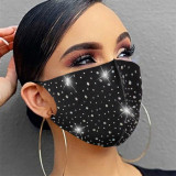Máscara de broca quente moda casual patchwork preto