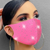 Orange Mode Casual Patchwork Hot Drill Mask