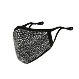 Black Fashion Casual Patchwork Hot Drill Mask