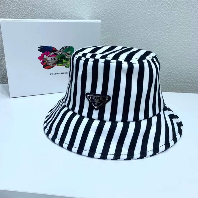 

Black Fashion Simplicity Striped Split Joint Hat