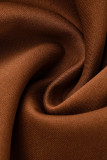 Due pezzi marrone moda casual con stampa patchwork a maniche lunghe