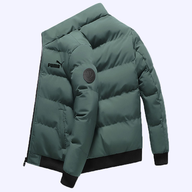 

Army Green Fashion Casual Print Split Joint Mandarin Collar Outerwear
