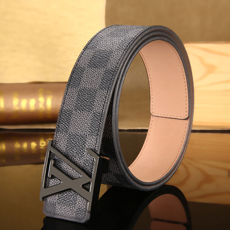 

Black Fashion Simplicity Plaid Split Joint Belts