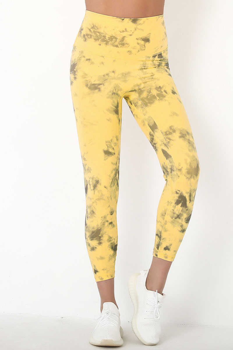 

Yellow Casual Sportswear Print Split Joint