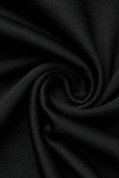 Combinaisons slim noires à la mode pour adultes, couleur unie, déchirées, Patchwork, col en V, slim