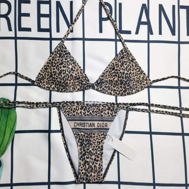 

Leopard Print Fashion Sexy Leopard Split Joint Swimwears
