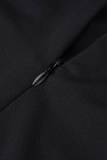 Черные сексуальные прямые комбинезоны в стиле пэчворк с горячим бурением и лямкой на шее