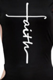 Черная сексуальная водолазка с принтом в стиле пэчворк, одношаговая юбка, платья