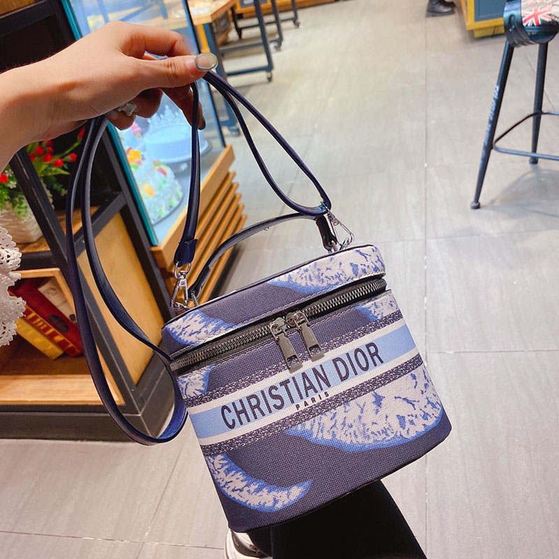 

Dark Blue Fashion Vintage Print Split Joint Bags