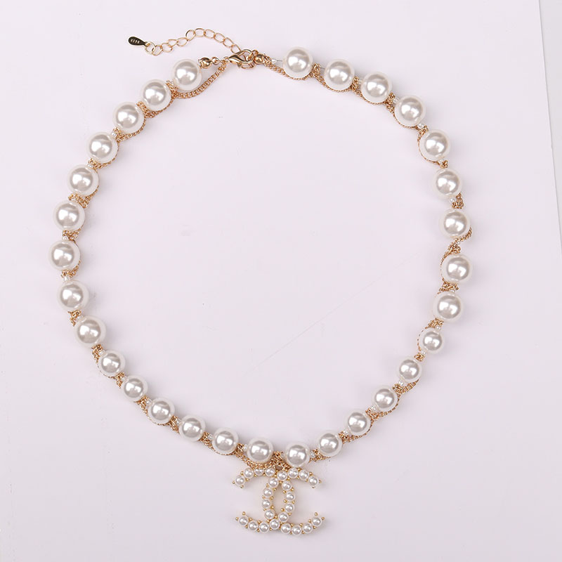 

White Fashion Celebrities Patchwork Chains Necklaces