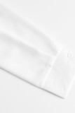 Aprikos Mode Casual Solid Patchwork Turndown-skjortklänning med krage