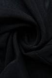 Черные сексуальные однотонные повязки, выдалбливают, лоскутные, прозрачные, асимметричные, без рукавов, из двух частей