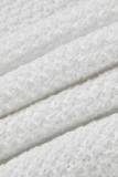 Copricostume da bagno senza schienale patchwork con nappa solida bianca sexy scavata