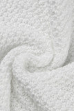 Copricostume da bagno senza schienale patchwork con nappa solida bianca sexy scavata