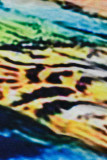 Azzurro Moda adulto Azzurro di strada Arancione Canotta multicolore Senza maniche O collo Gonna a gradini Abiti patchwork con stampa a righe lunghe fino al pavimento