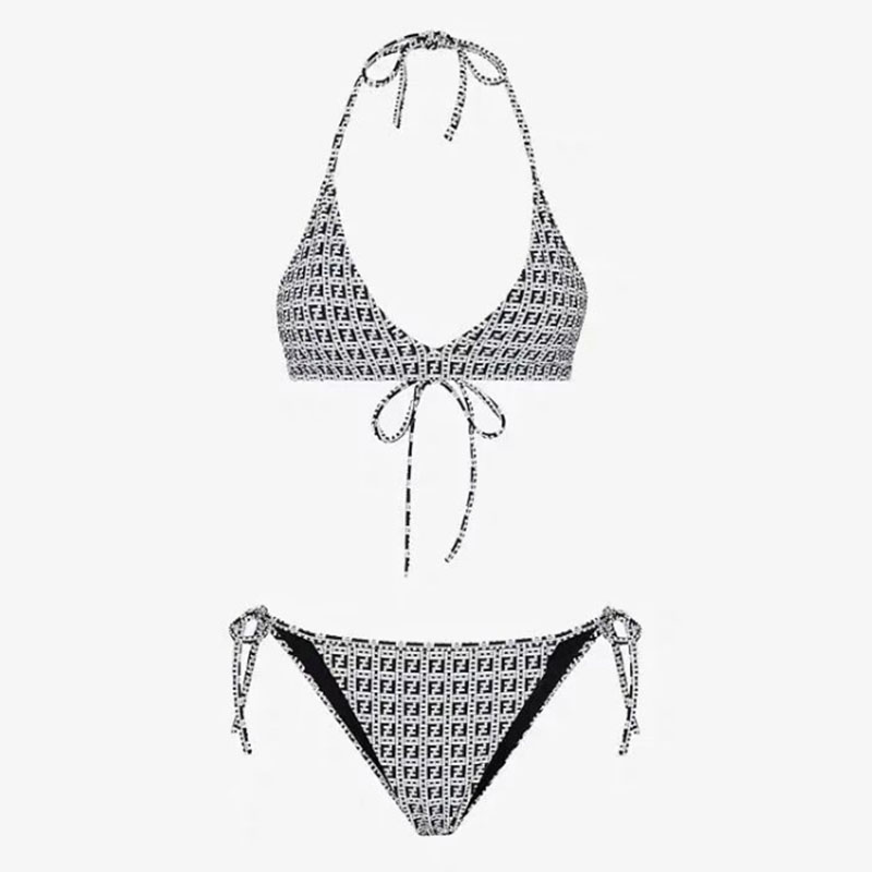 

Black Fashion Sexy Letter Frenulum Swimwears