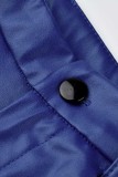 Синие модные повседневные однотонные базовые классические шорты со средней посадкой