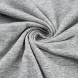 Tops à col rond en patchwork uni à la mode grise