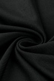 Schwarze Mode Sexy Patchwork Hot Drilling Durchsichtige asymmetrische O-Ausschnitt Skinny Jumpsuits
