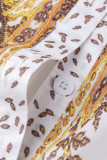 Multicolor Fashion Casual Print Basic Turndown Collar Long Sleeves Regular Strampler