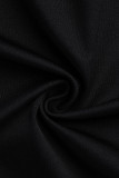 Серый Мода Повседневная Пэчворк Базовые Большие размеры Из двух частей