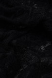 ローズレッド ファッション セクシー ソリッド シースルー バックレス スパゲッティ ストラップ スキニー ジャンプスーツ