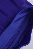 Фиолетовые модные сексуальные однотонные прозрачные узкие брюки-карандаш с высокой талией