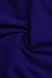 Фиолетовые модные сексуальные однотонные прозрачные узкие брюки-карандаш с высокой талией
