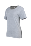 T-shirts à col en V et patchwork imprimés mode gris