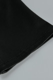 パープルファッションカジュアルレタープリントリッピングOネック半袖ツーピース