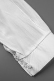 Tops brancos fashion sexy com alça sólida design decote em V