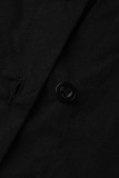 Черные модные сексуальные однотонные топы с асимметричным отложным воротником и пряжкой в ​​стиле пэчворк
