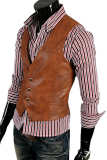 Brown Fashion Casual Solid Patchwork Buckle V Neck Tops