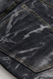 Blue Street Patchwork crea vecchi pantaloni con cerniera pieghevoli
