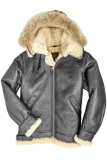Prendas de abrigo de cuello con capucha y cremallera en contraste de patchwork callejero de moda marrón