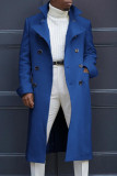 Khaki Fashion Casual Solid Cardigan Umlegekragen Oberbekleidung