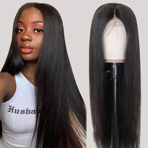 Black Fashion Casual Solid Split Joint Wigs