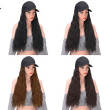 Dark Brown Fashion Casual Solid Patchwork Wigs